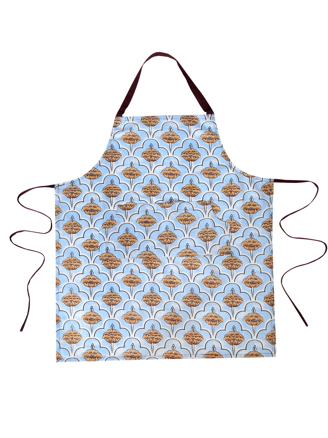 Set of 4 Printed Cotton Apron Set