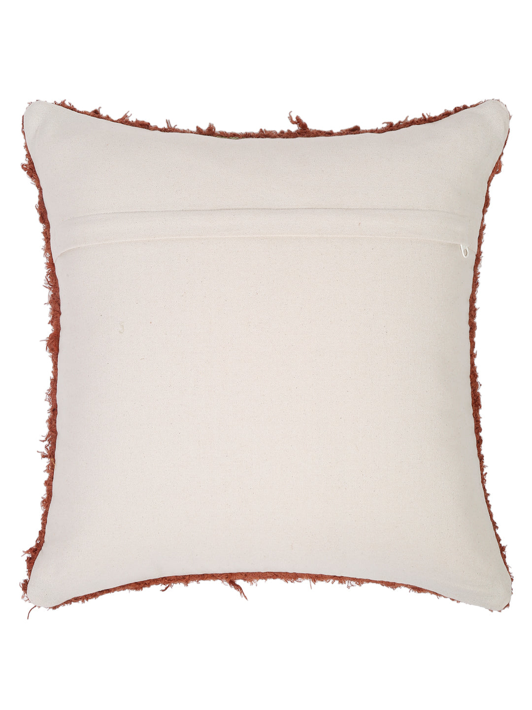 Red Color Hand Woven Cotton Cushion Cover Set of 2 (20x20 Inch)