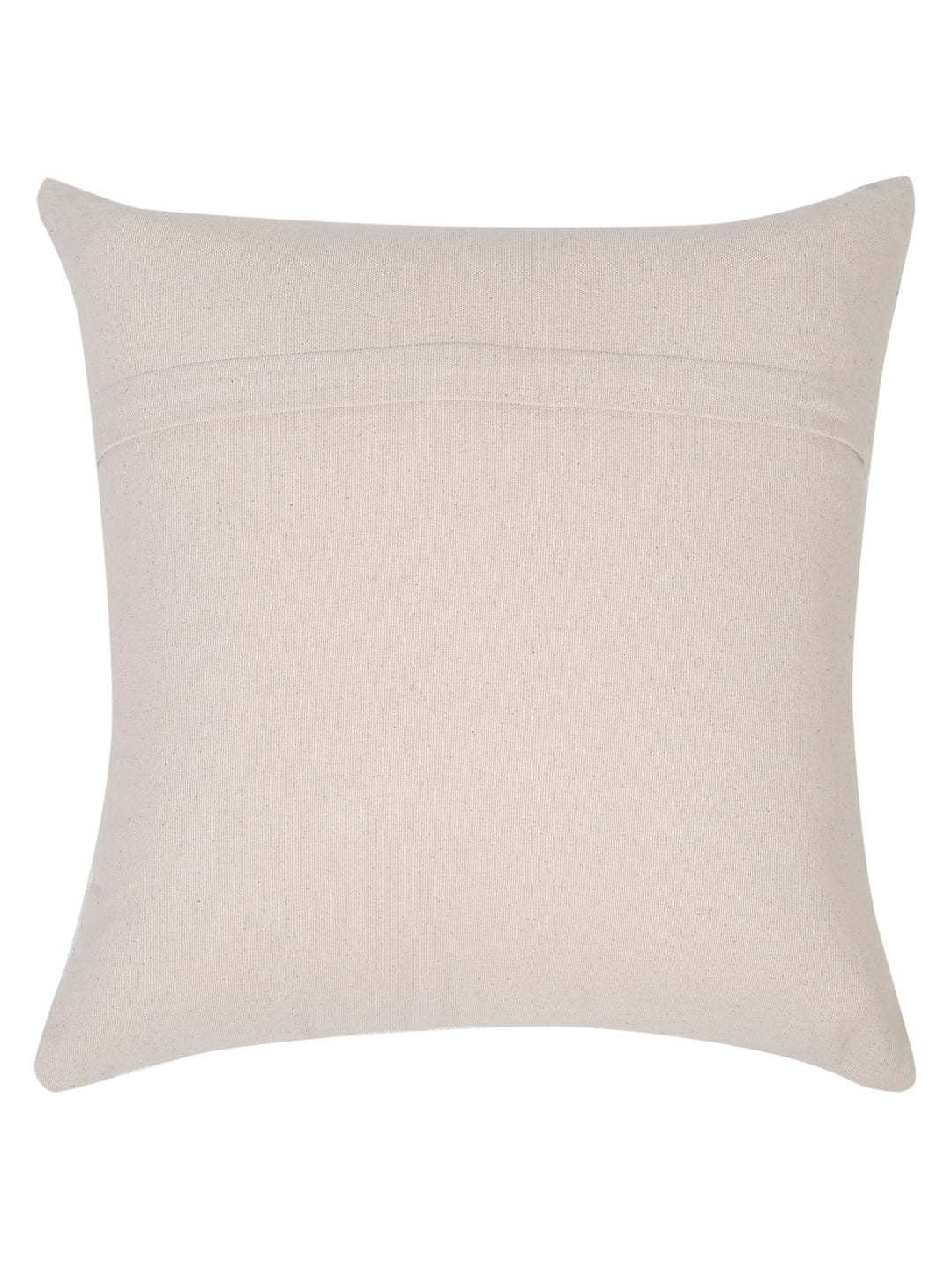100% Cotton Tufted Aqua Cushion Cover Set of 2 (18x18 Inch)