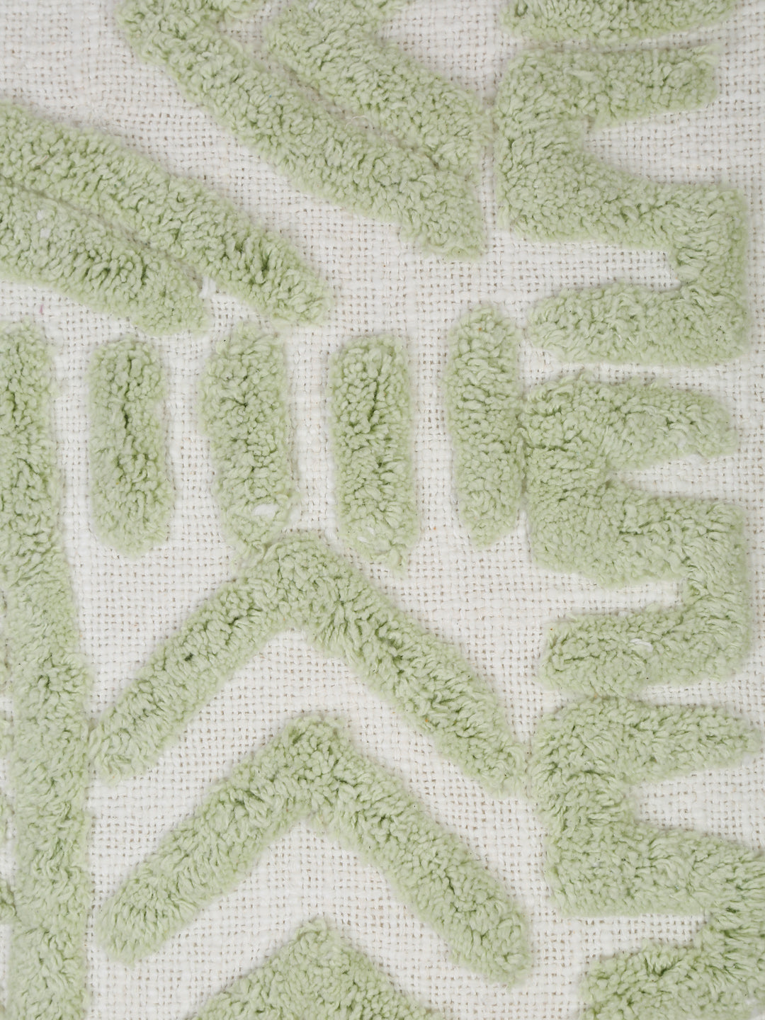 100% Cotton Tufted Sage Green Cushion Cover Set of 2 (18x18 Inch)