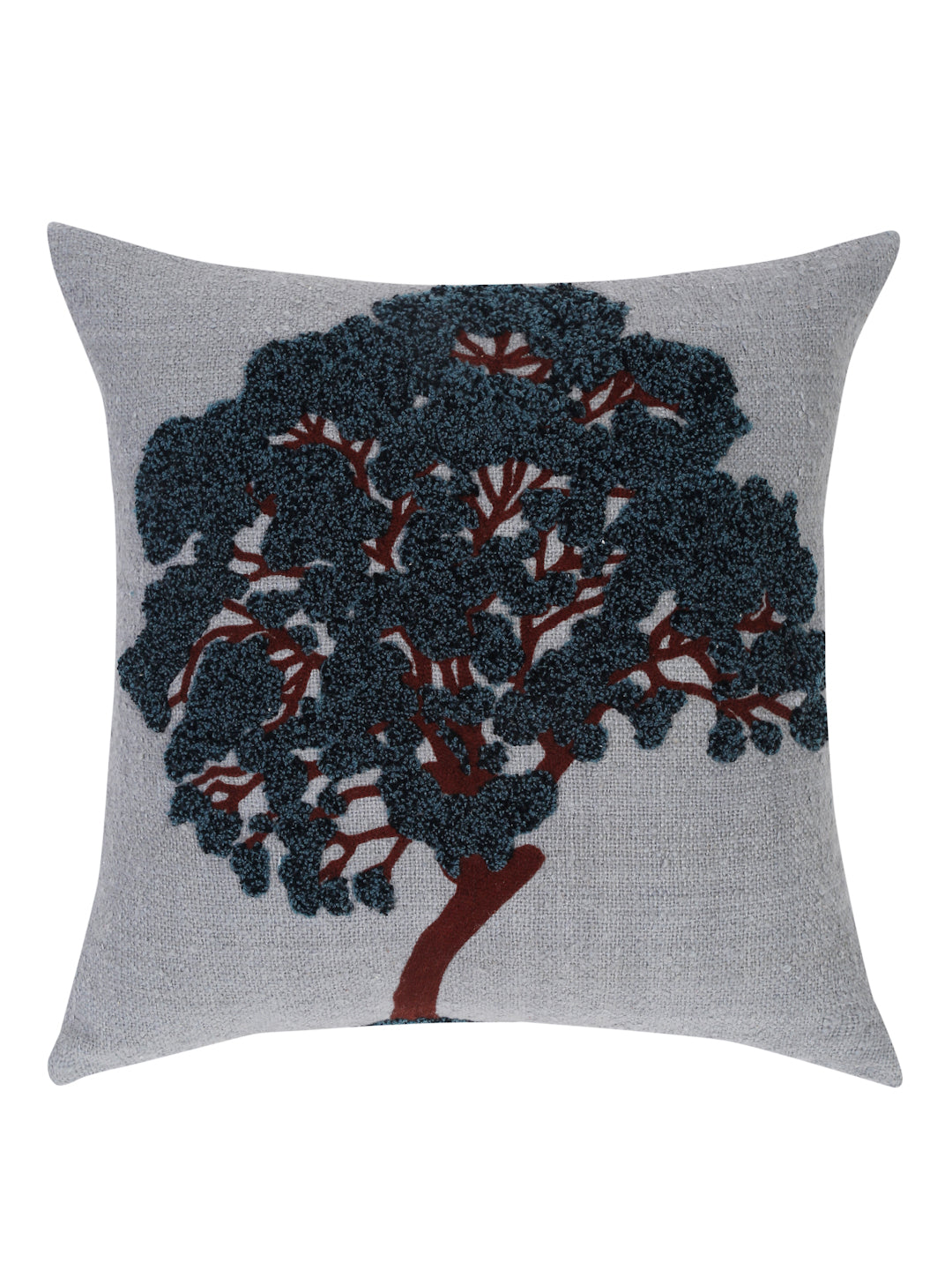 Eyda Embroidered Cotton Cushion Covers Set of 2-18x18 inch