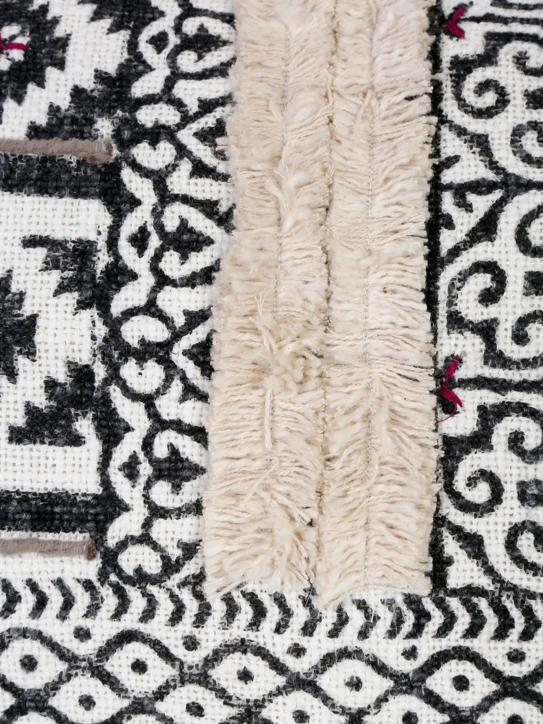 Eyda Hand Block Printed Cotton Cushion Covers Set of 2 12x20 inch