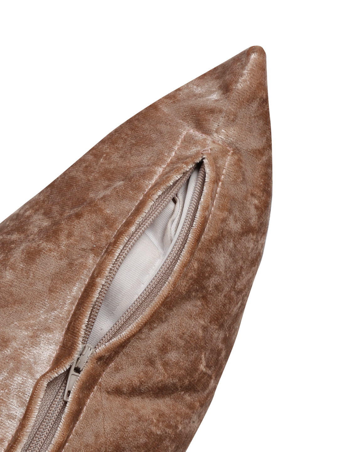 Eyda Gold Velvet Solid Cushion Cover Set of 2