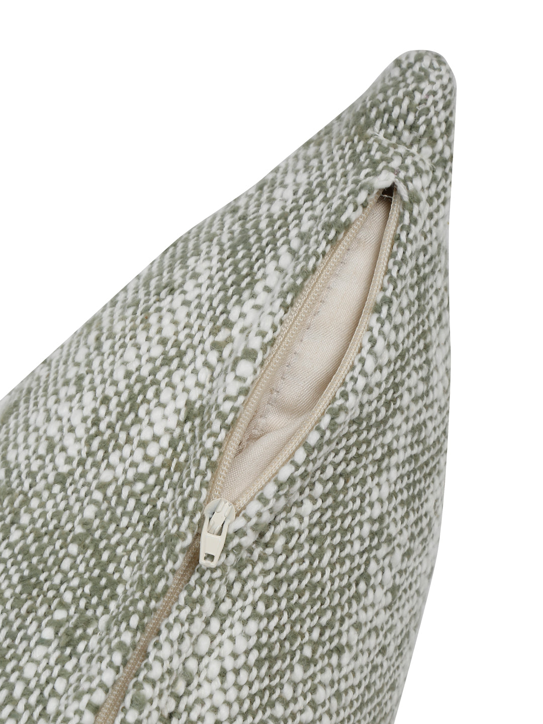 Eyda Green Cotton Solid Cushion Cover Set of 2