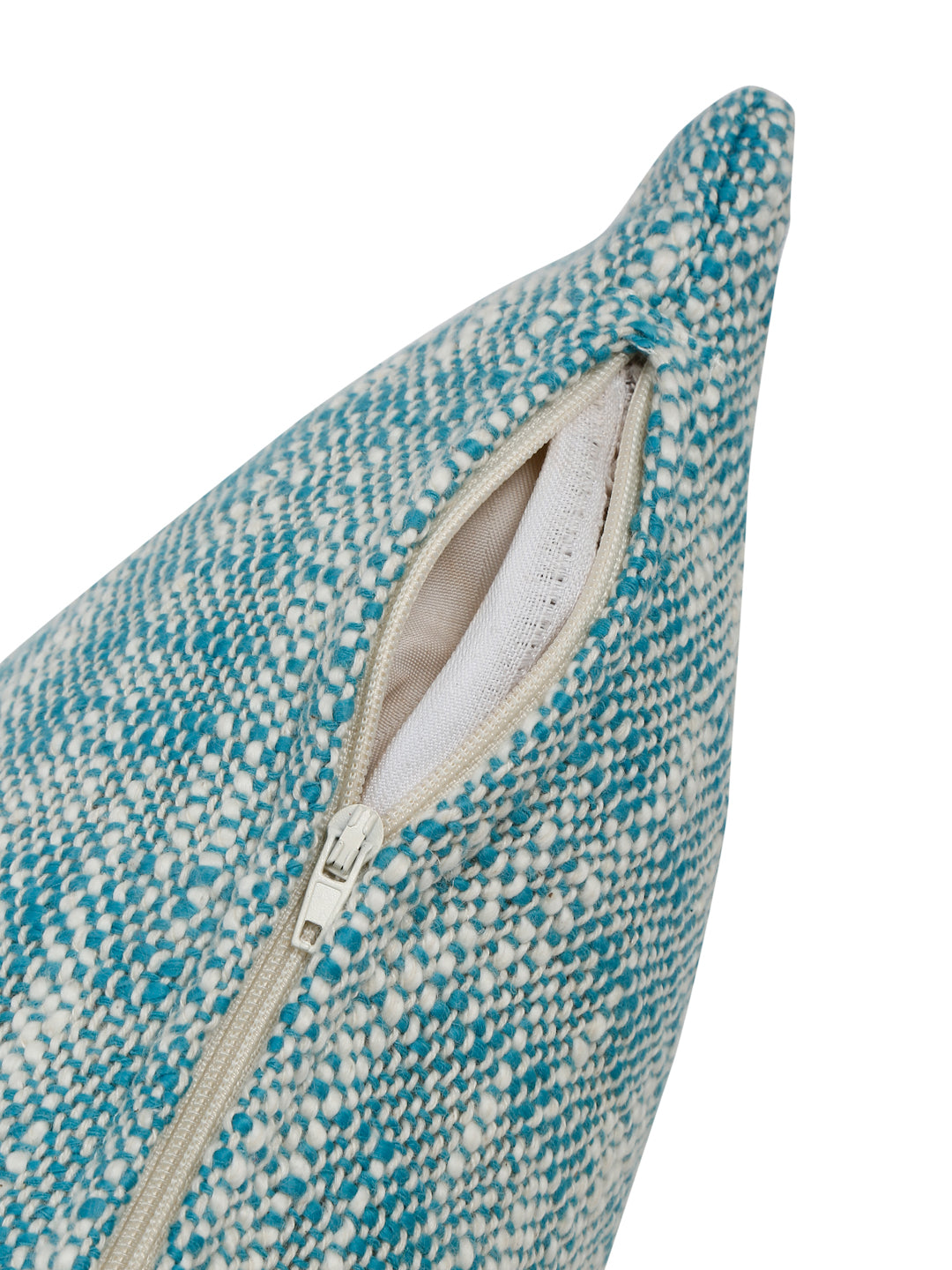 Eyda Teal Cotton Solid Cushion Cover Set of 2