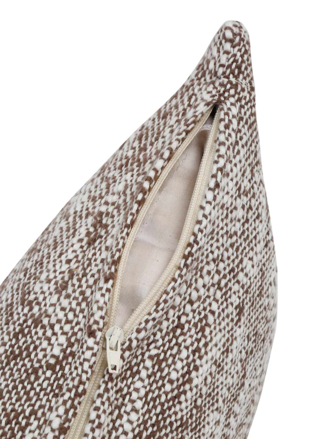 Eyda Choco Cotton Solid Cushion Cover Set of 2