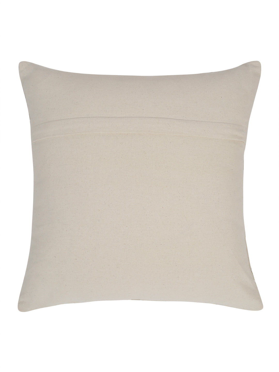 Eyda Gold Cotton Linen Embroidered Cushion Cover Set of 2