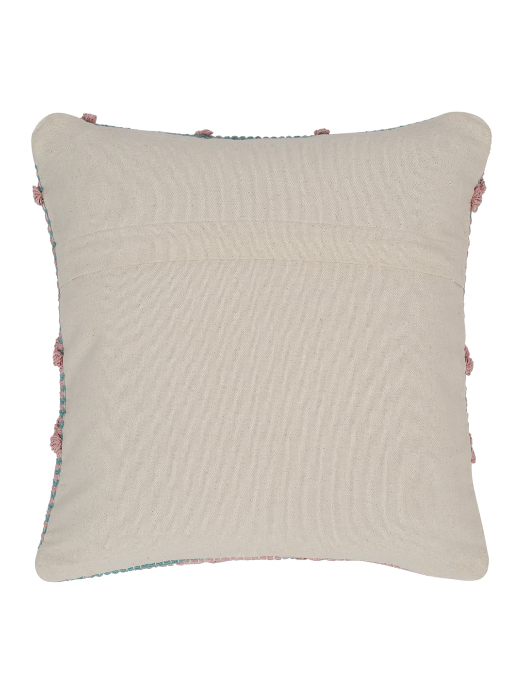 Eyda Aqua & Pink Cotton Hand Woven Cushion Cover Set of 2