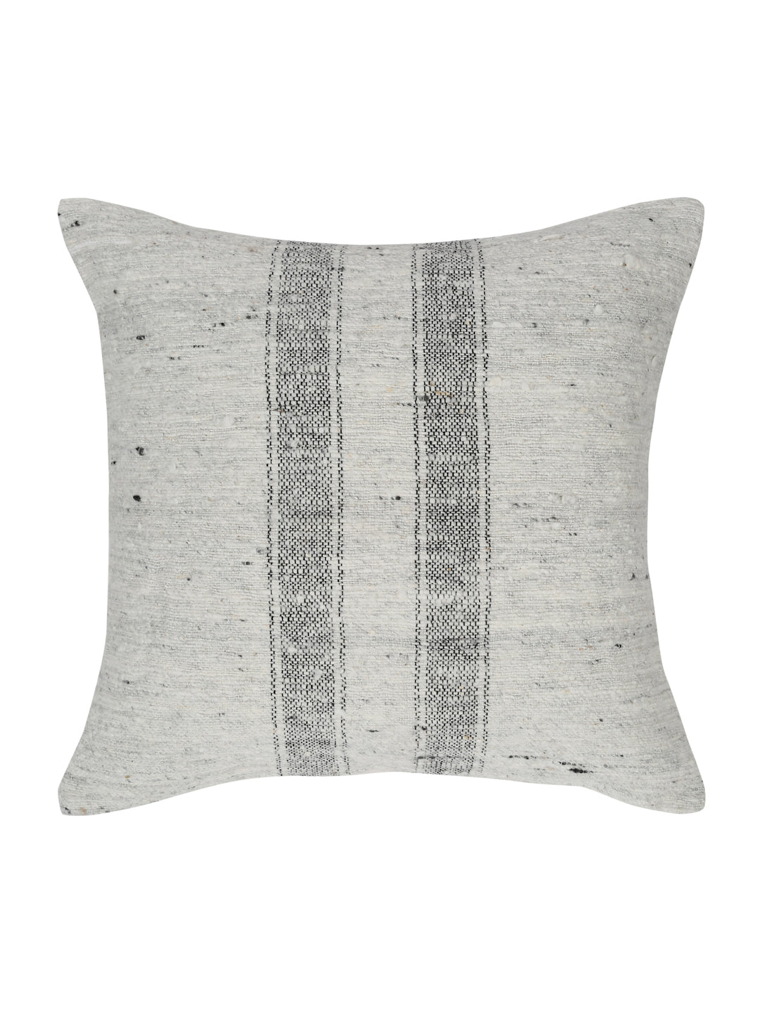 Eyda Gray Wool Hand Woven Cushion Cover Set of 2