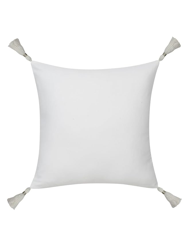 Mirror Work Blue Cushion Cover