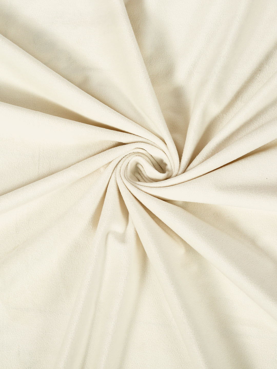Eyda Premium Velvet Ivory Color Eyelet Door Curtain- 1 Pc