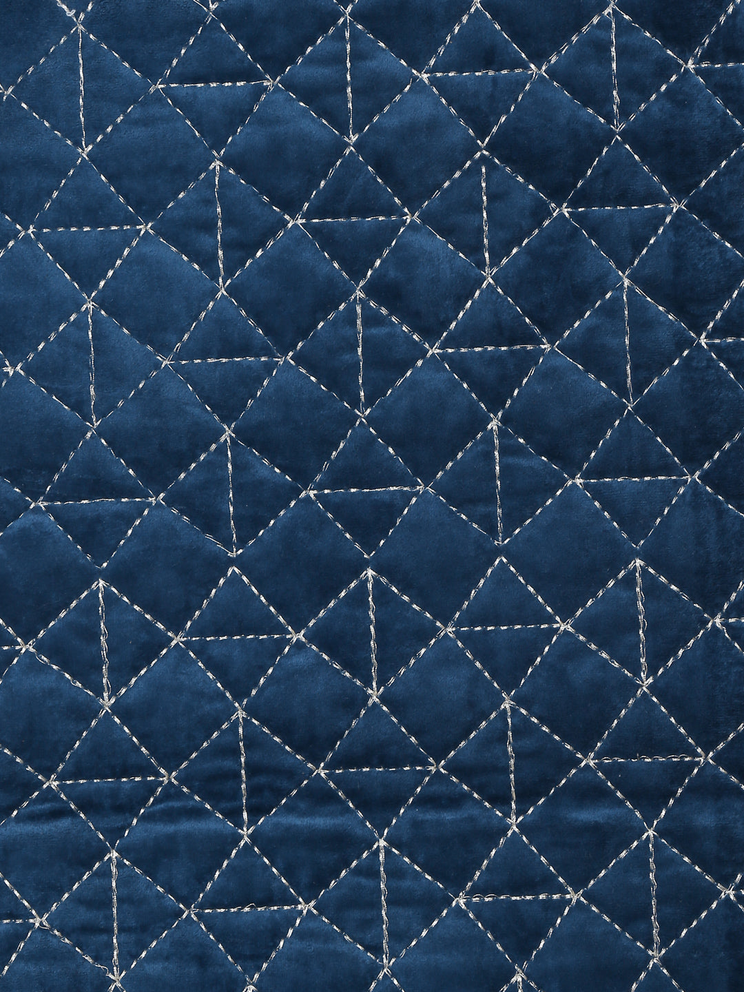 Eyda Blue Color Quilted Table Runner