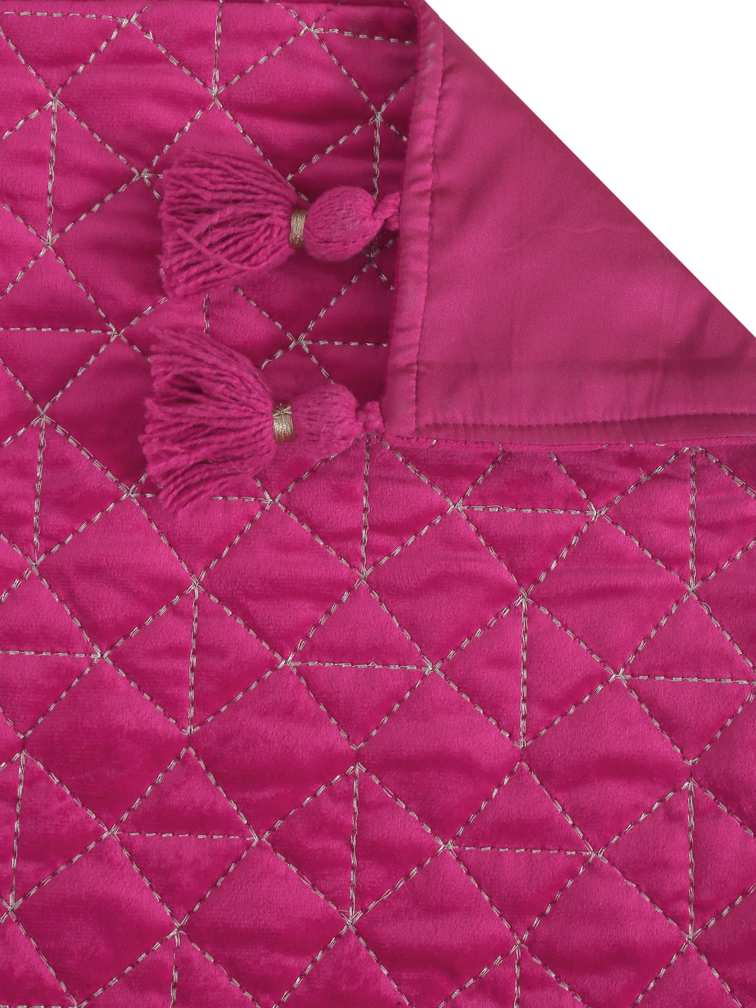 Eyda Pink Color Quilted Table Runner