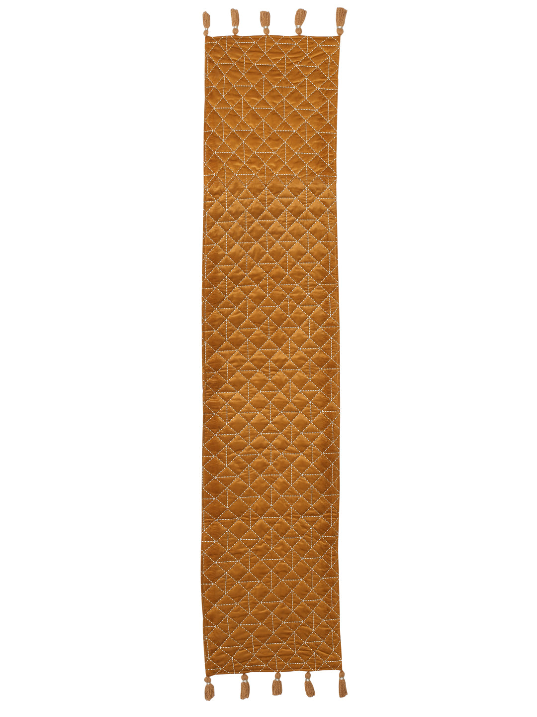Eyda Mustard Color Quilted Table Runner