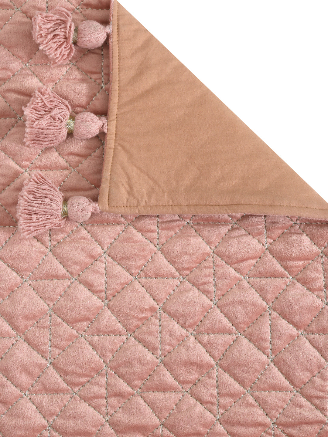 Eyda Pink Color Quilted Table Runner