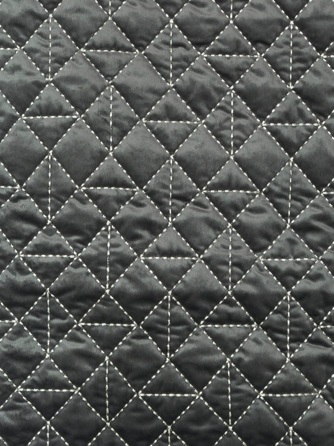 Eyda Grey Color Quilted Table Runner