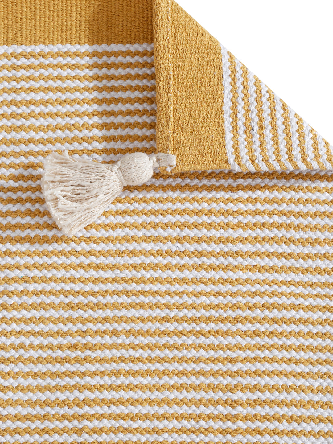 Eyda Yellow Color Cotton Table Runner