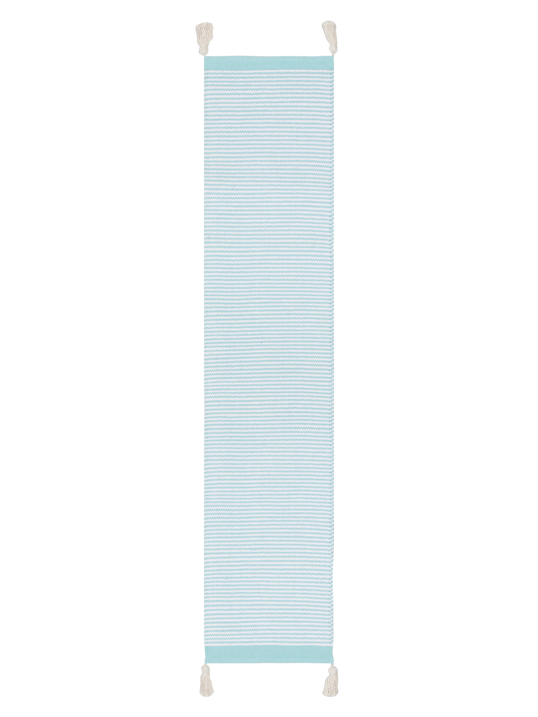 Eyda Aqua Color Cotton Table Runner