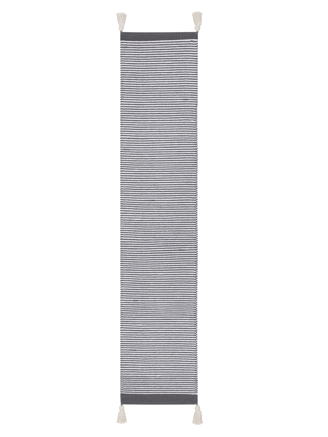 Eyda Grey Color Cotton Table Runner