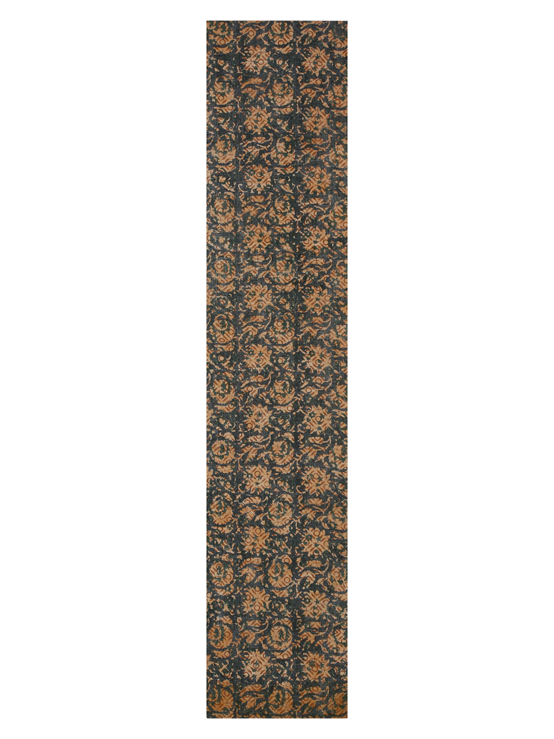 Eyda Hand Block Floral Printed Cotton Table Runner