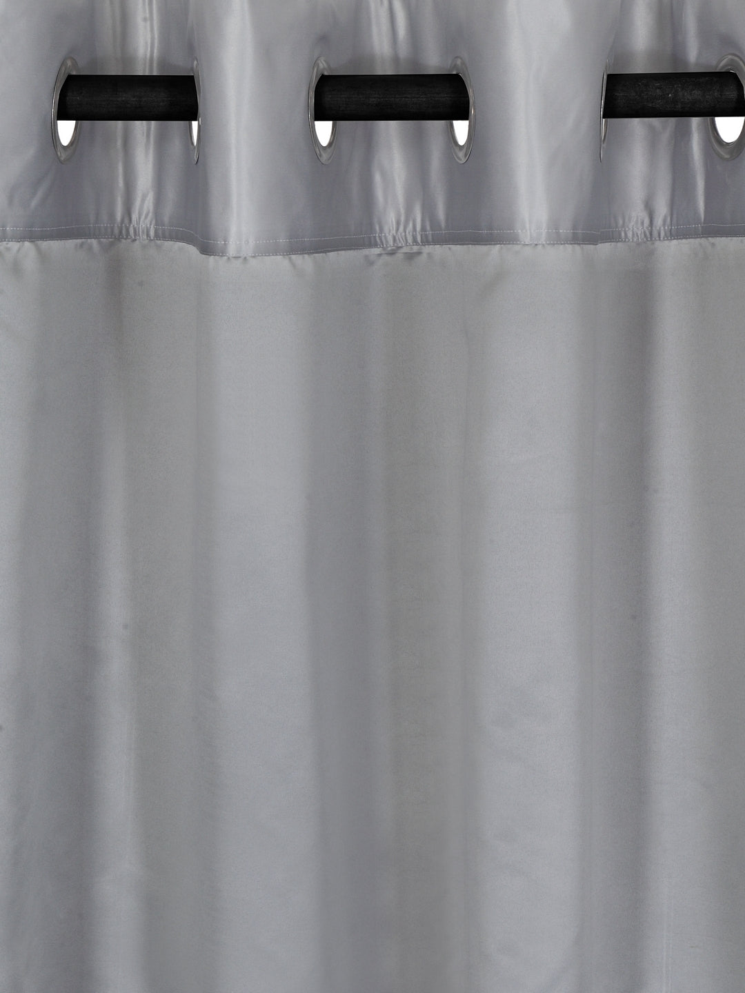 Eyda Grey Color Premium Semi Blackout Window Curtain- 1 Pc