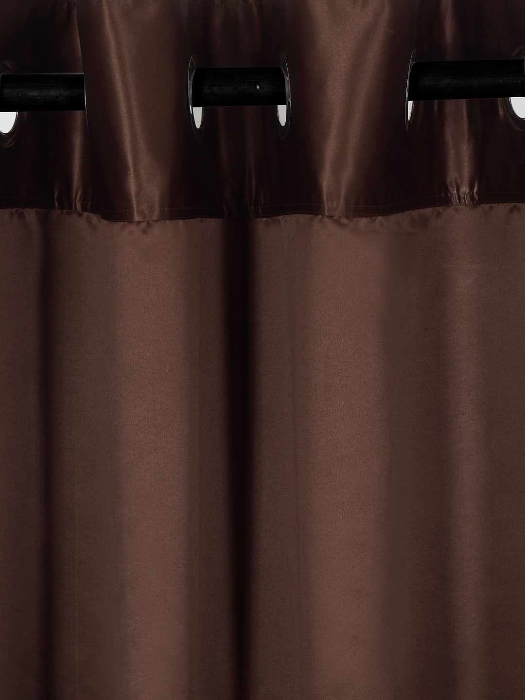Eyda Brown Color Premium Semi Blackout Window Curtain- 1 Pc