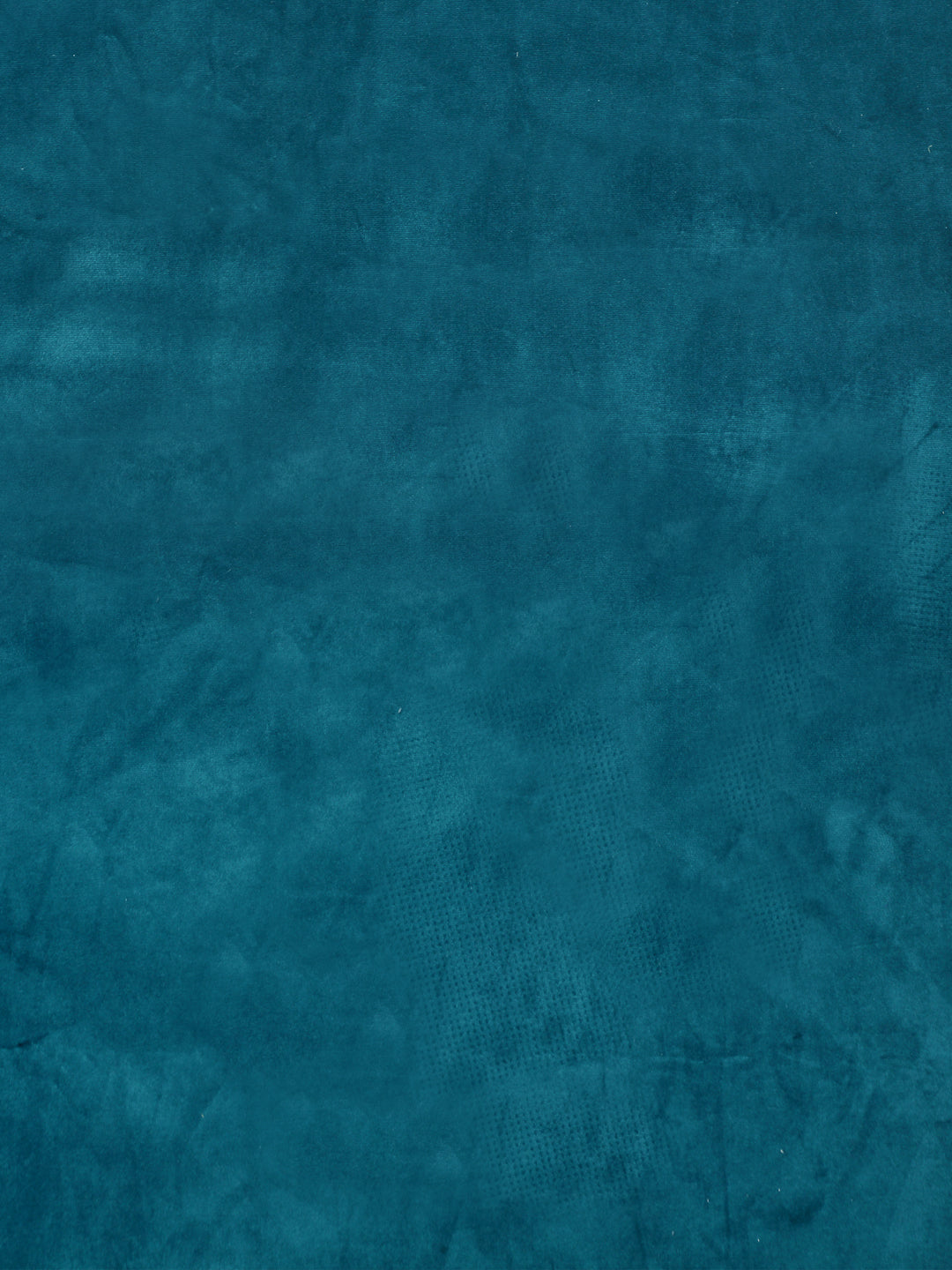 Eyda Premium Velvet Emerald Blue Color Eyelet Window Door Curtain- 1 Pc