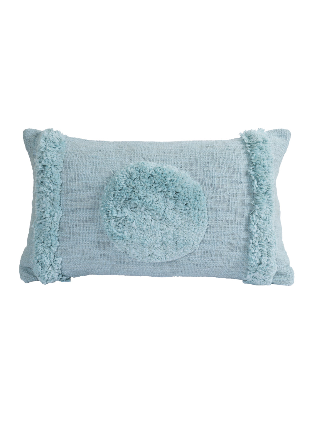 Eyda Set of 2 Cotton Turquoise Cushion Cover 12x20 inch