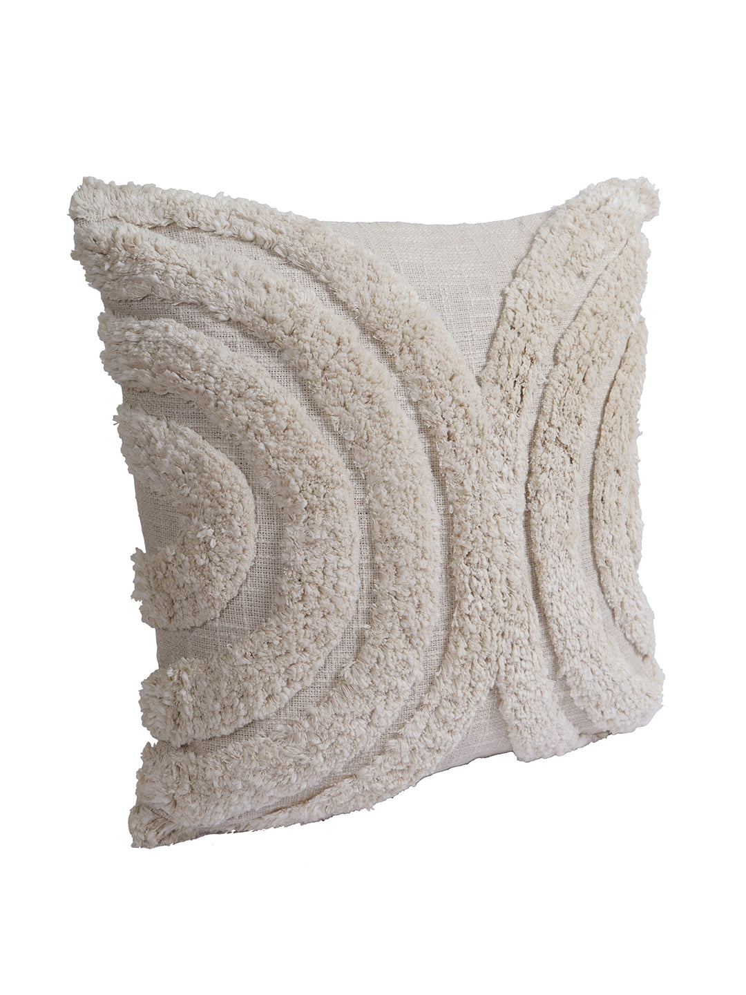 Eyda Set of 2 Cotton White Cushion Cover 18x18 inch
