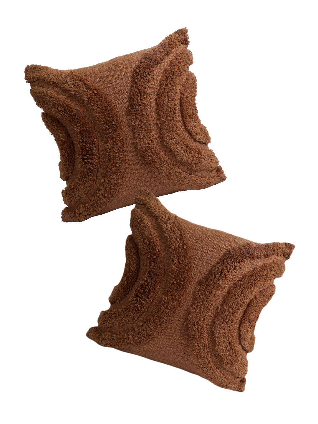 Eyda Set of 2 Cotton Rust Cushion Cover 18x18 inch