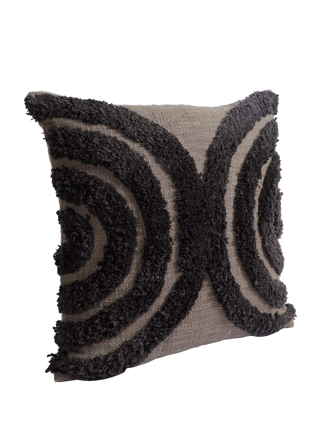 Eyda Set of 2 Cotton Grey Cushion Cover 18x18 inch