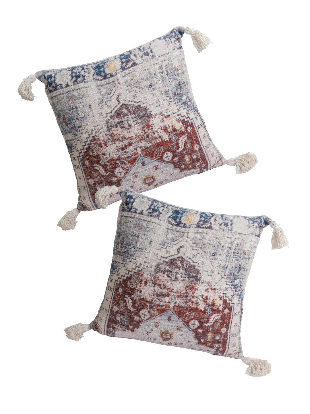Eyda Set of 2 Cotton Multi Colored Cushion Cover 20x20 inch