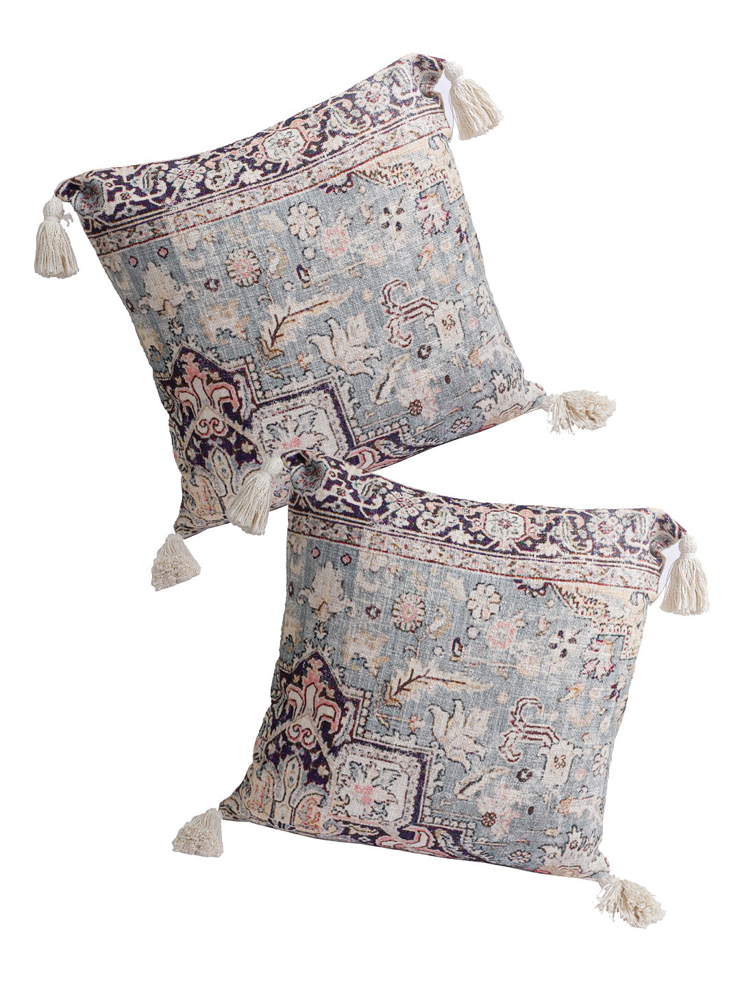 Eyda Set of 2 Cotton Multi Colored Cushion Cover 20x20 inch