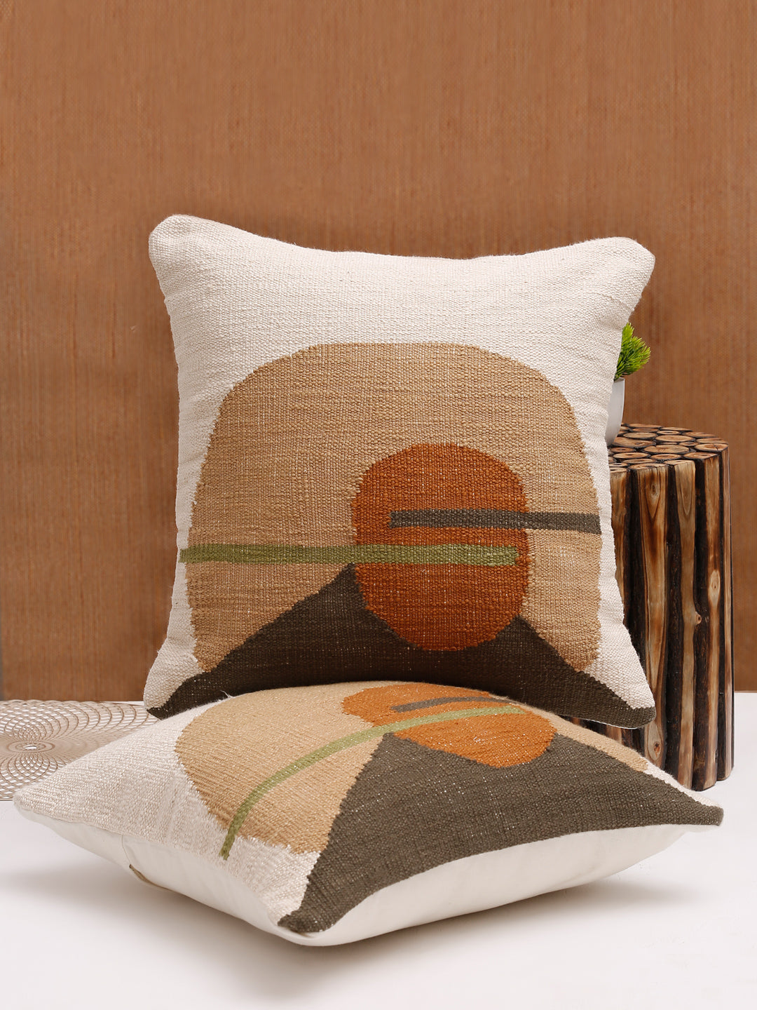 Eyda Set of 2 Cotton Multi Cushion Cover 18x18 inch