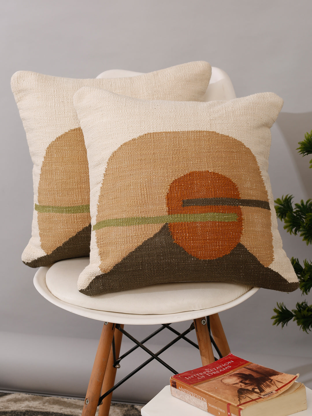 Eyda Set of 2 Cotton Multi Cushion Cover 18x18 inch