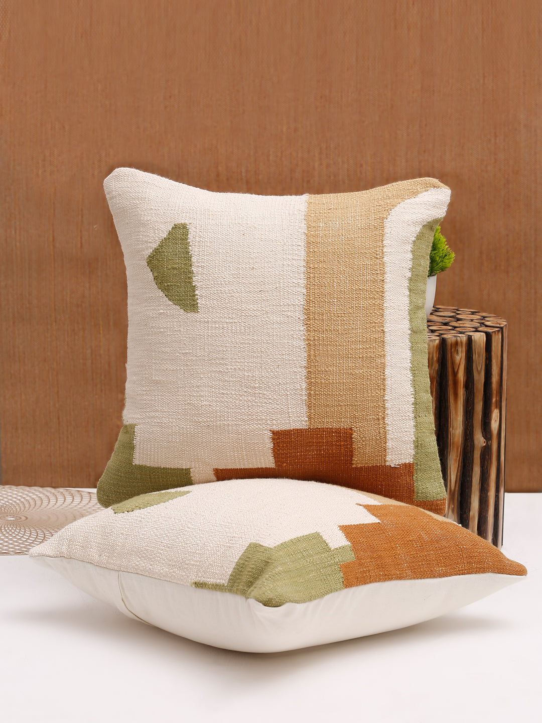 Eyda Set of 2 Cotton Multi Cushion Cover 18x18 inch