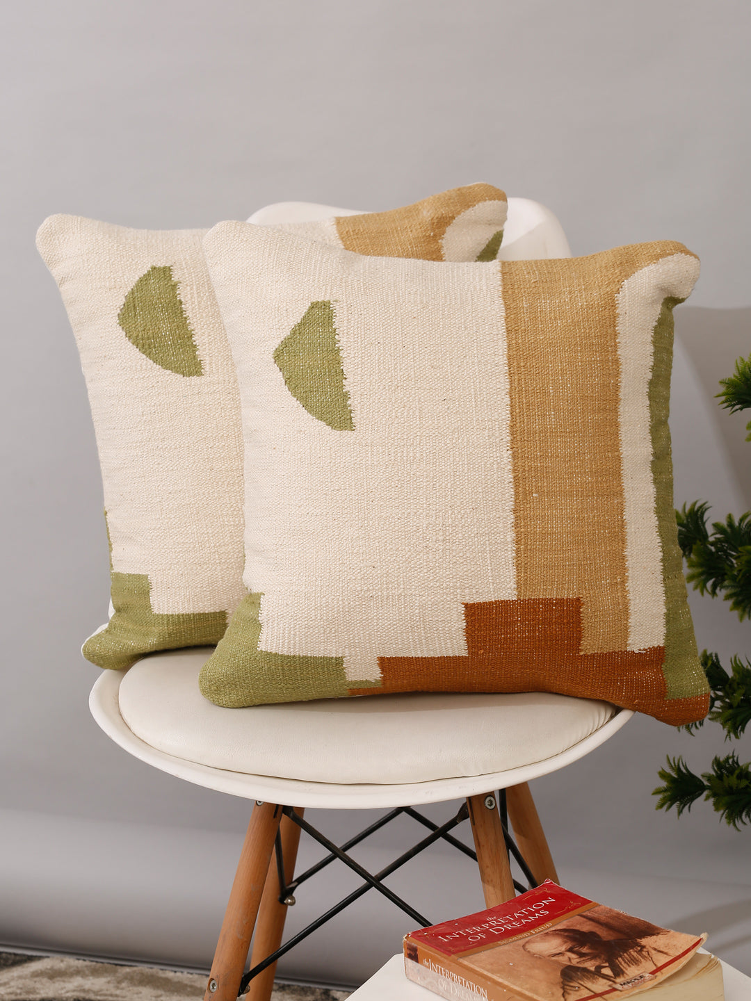 Eyda Set of 2 Cotton Multi Cushion Cover 18x18 inch