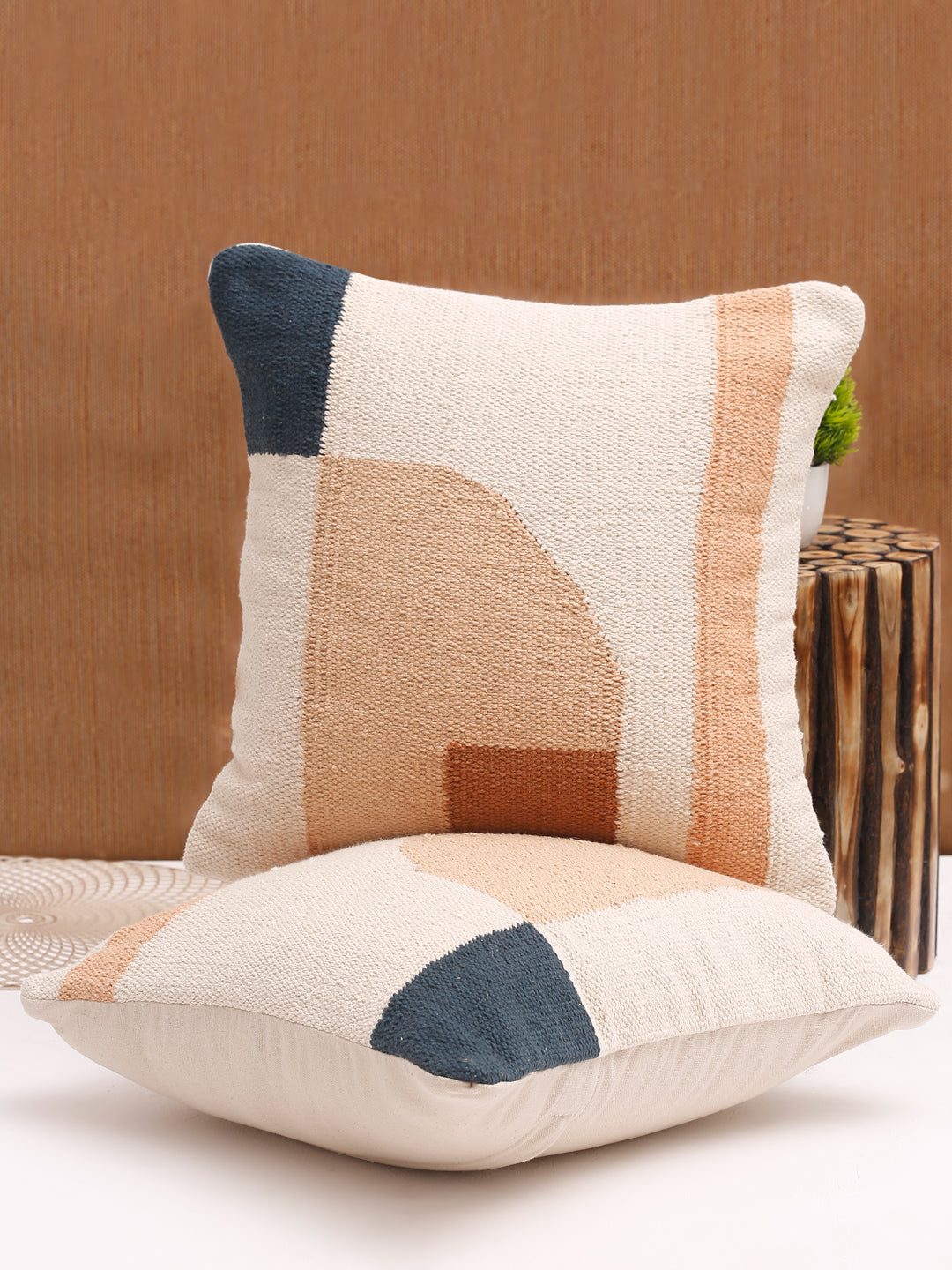 Eyda Set of 2 Cotton Multi Cushion Cover 18x18 inch