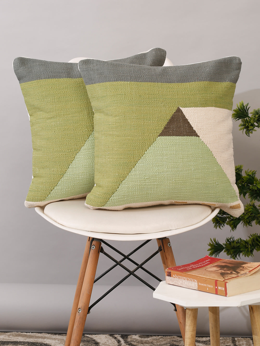 Eyda Set of 2 Cotton Multi Cushion Cover 18x18 inch