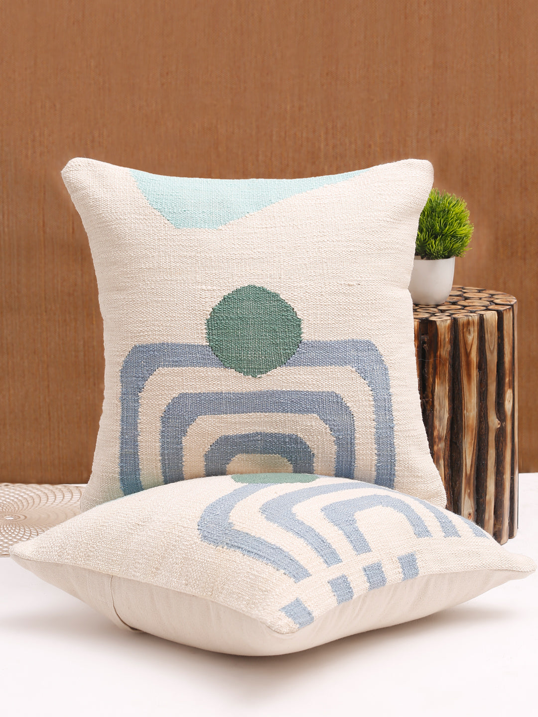 Eyda Set of 2 Cotton Multi Cushion Cover 18x18 inch