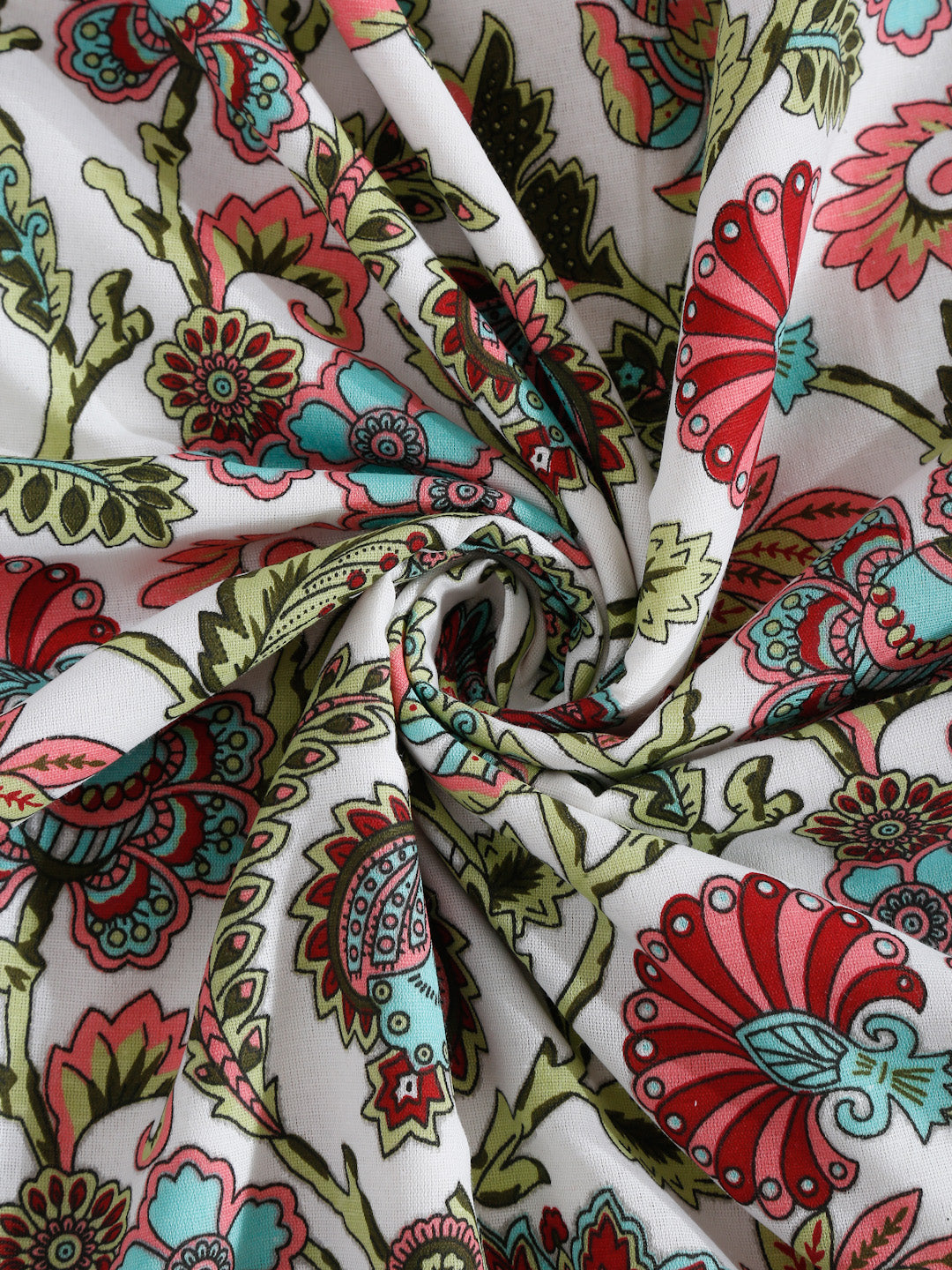 Multi Color FLoral Printed 120 GSM Revesible Cotton Double Bed AC Dohar