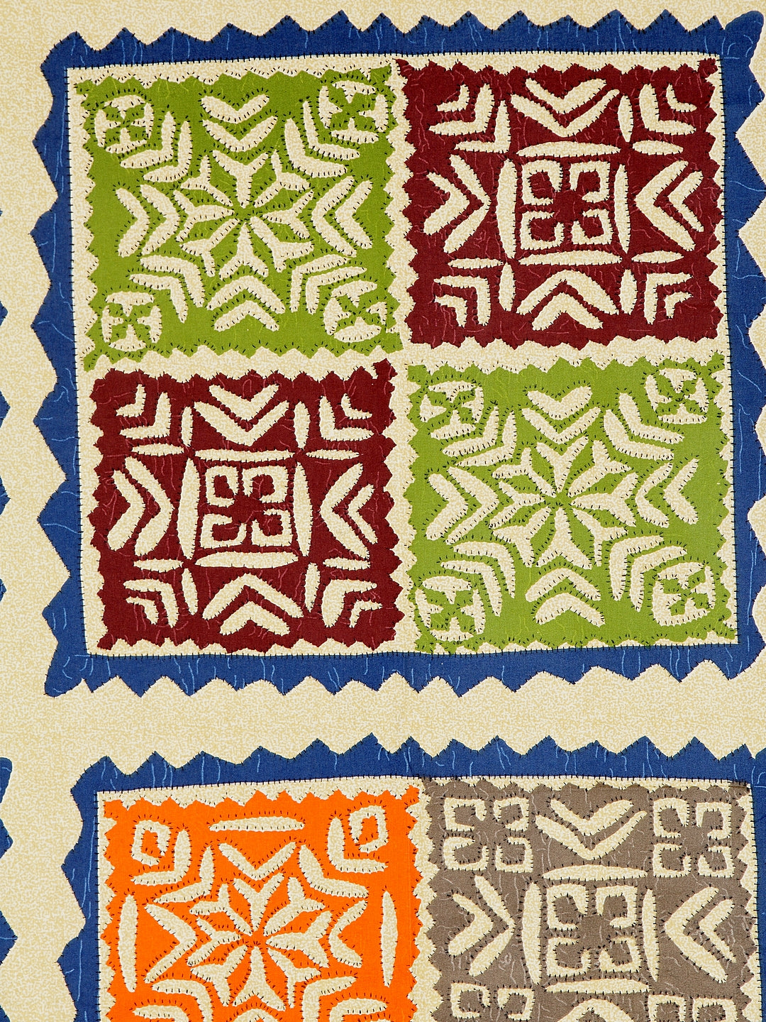 Rajasthan Decor Screen Block Print Jaipuri Cotton Geometric Pattern King Size Bedsheet with 2 Pillow Covers