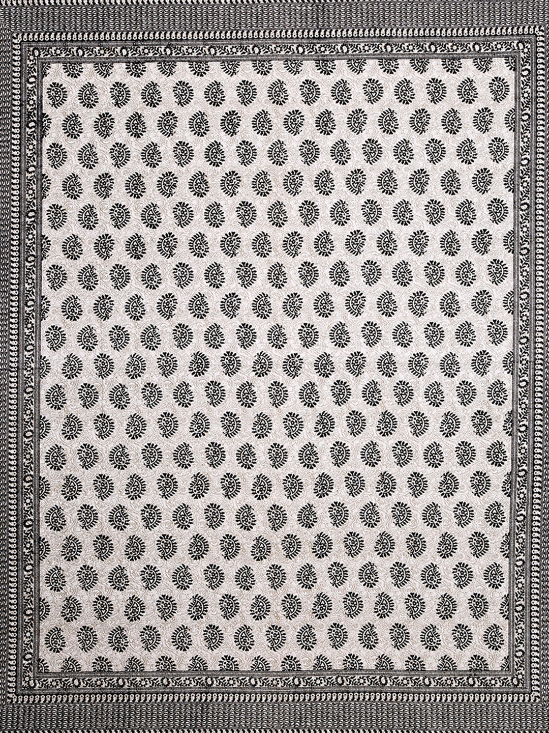 Paisley Print Double Bedsheet with 2 Pillow Covers