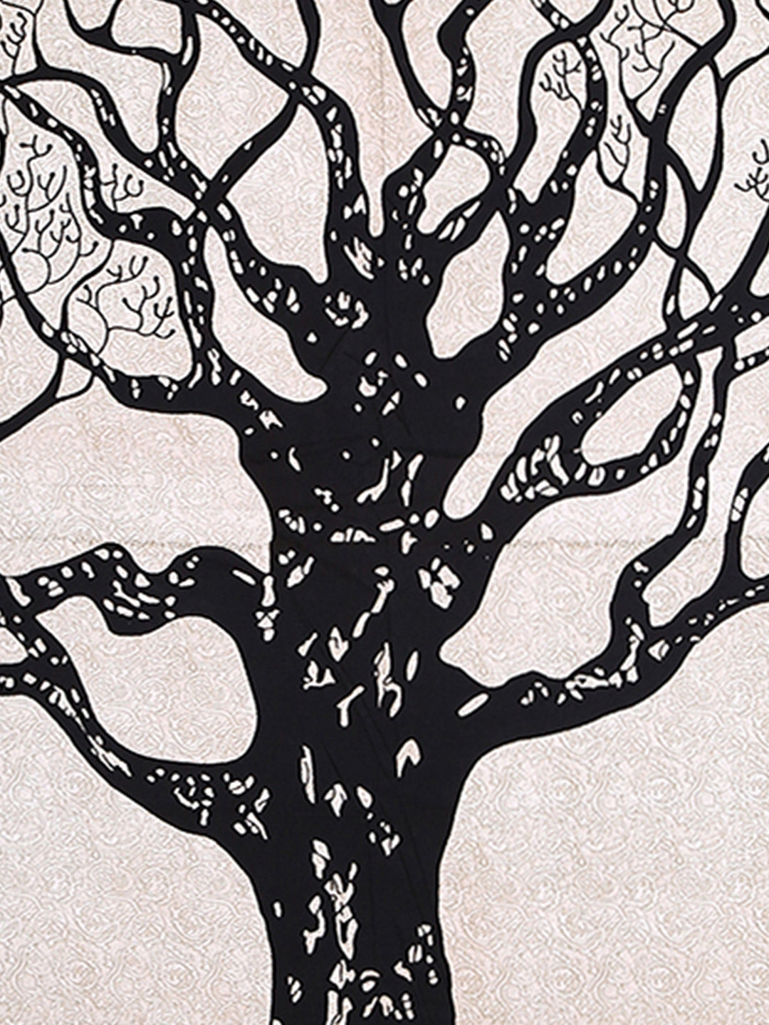 Black and white Printed Double Bedsheet with 2 Pillow Covers