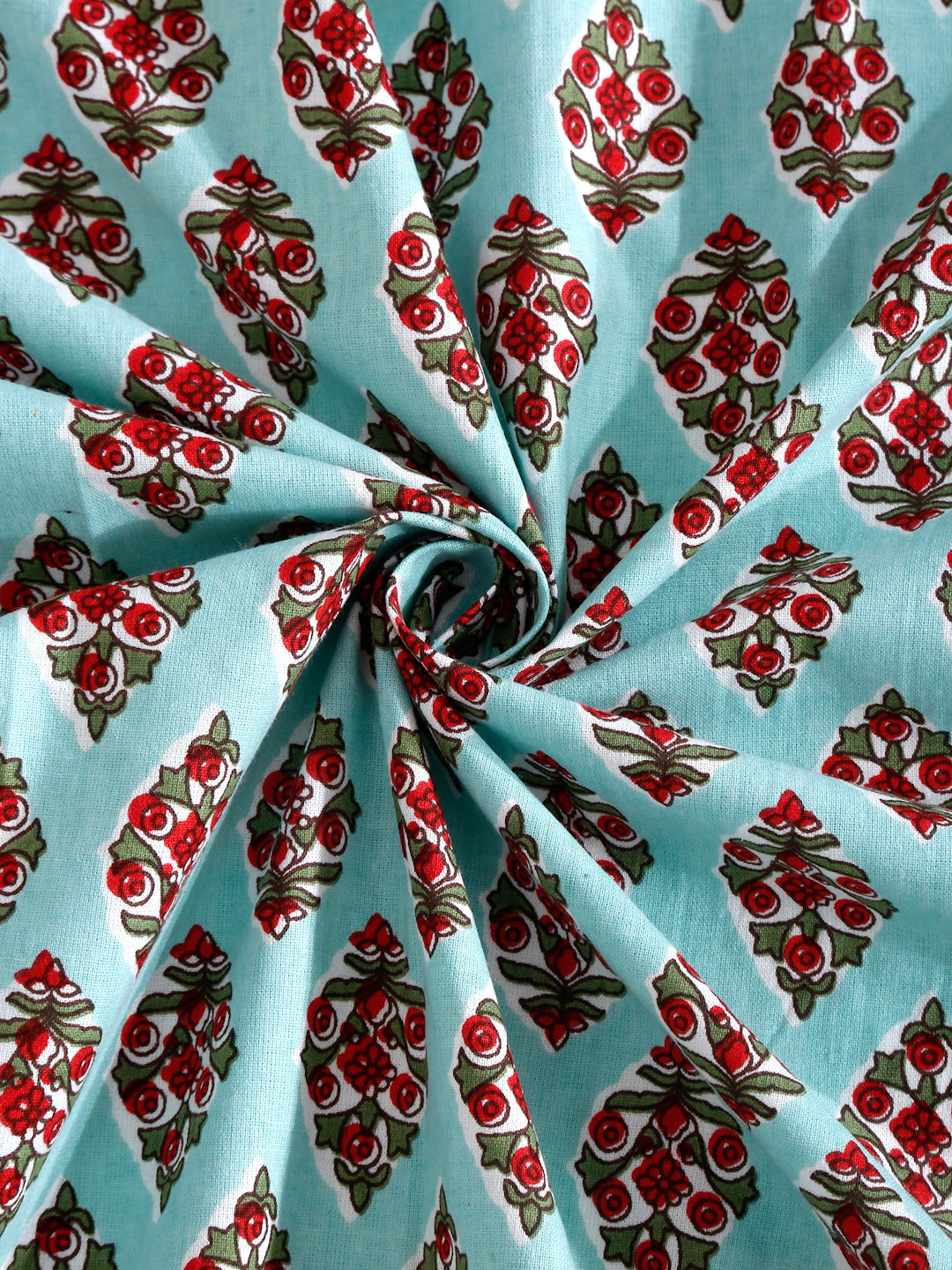 6 seater Block Printed Cotton Table Cover-60x90 inch