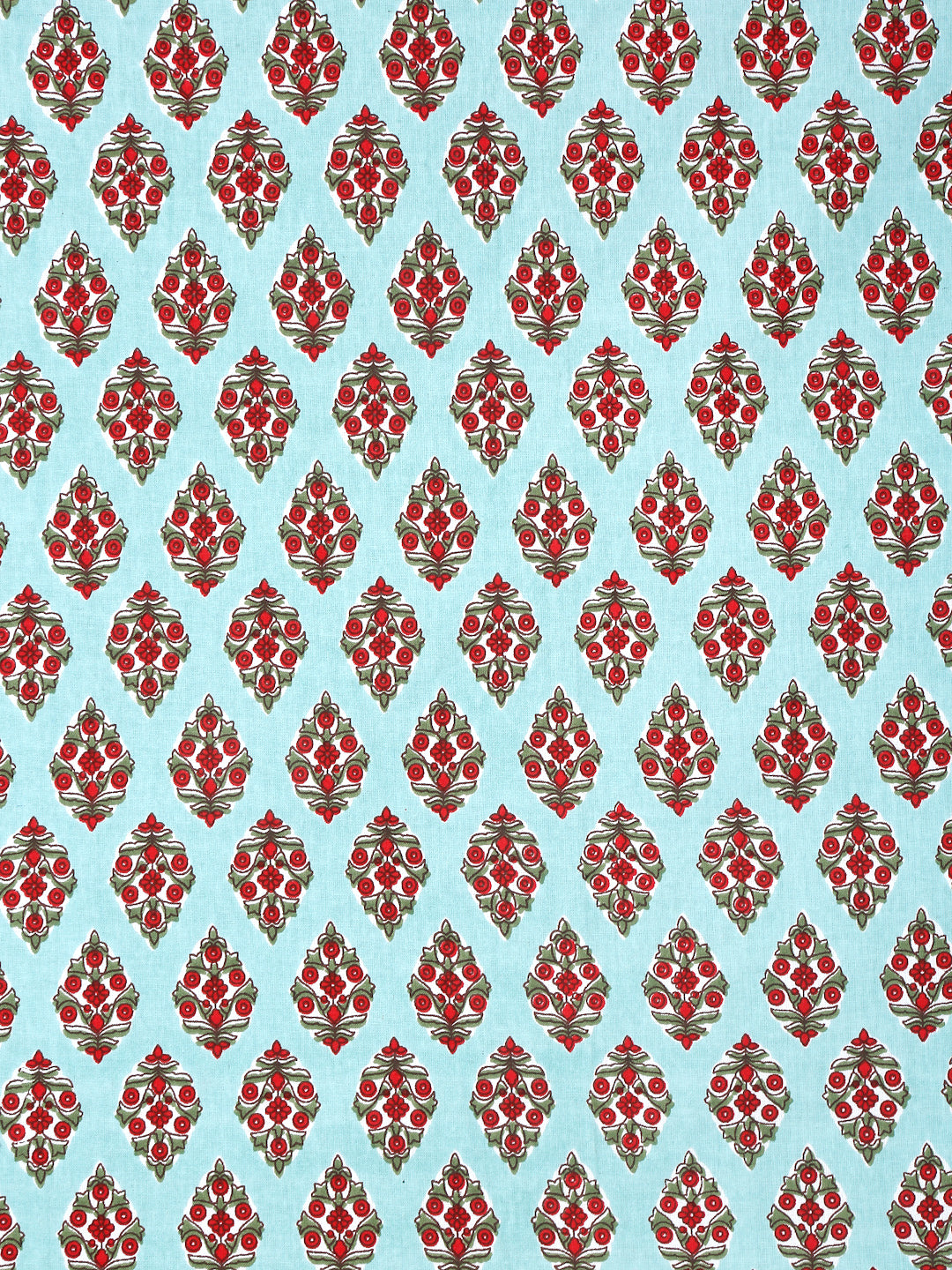 6 seater Block Printed Cotton Table Cover-60x90 inch