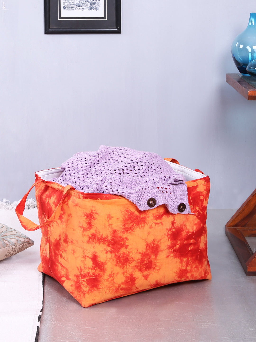 Rajasthan Décor Orange and Red Multipurpose Organiser