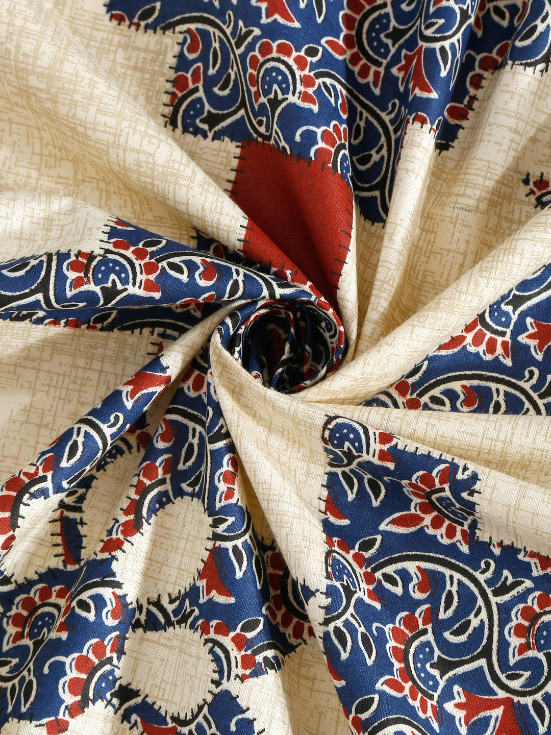 King Size Floral Print Cotton Bed Sheet with 2 Pillow Covers