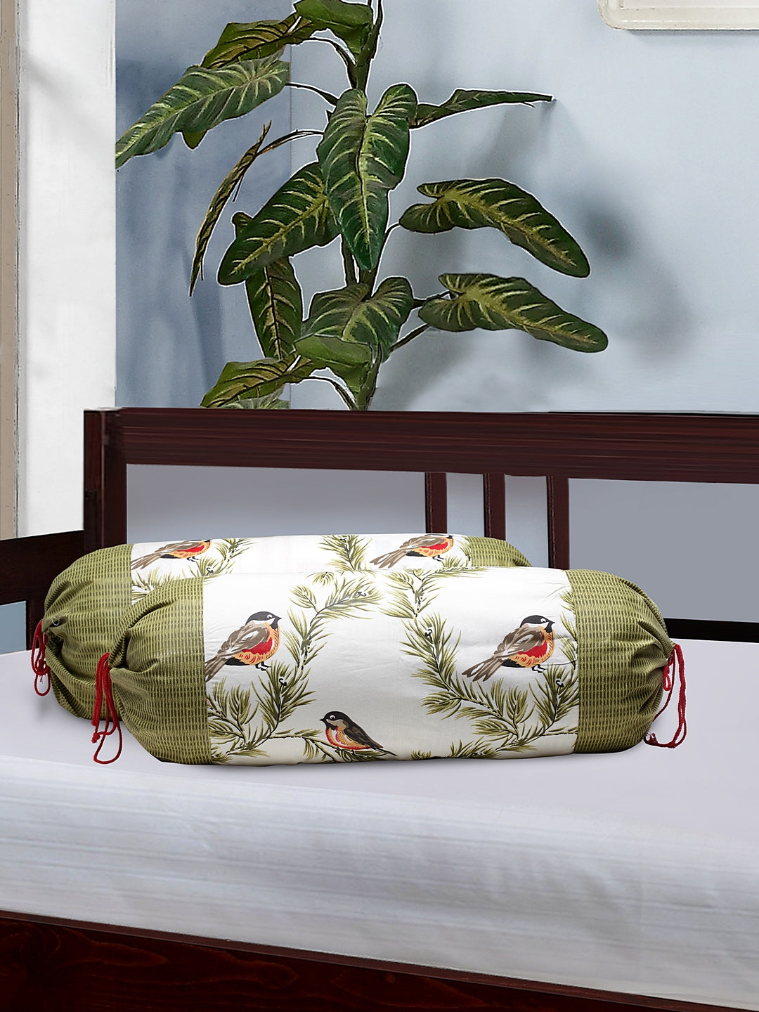 Rajasthan Décor Screen Print Cotton Bolster Covers Set of 2