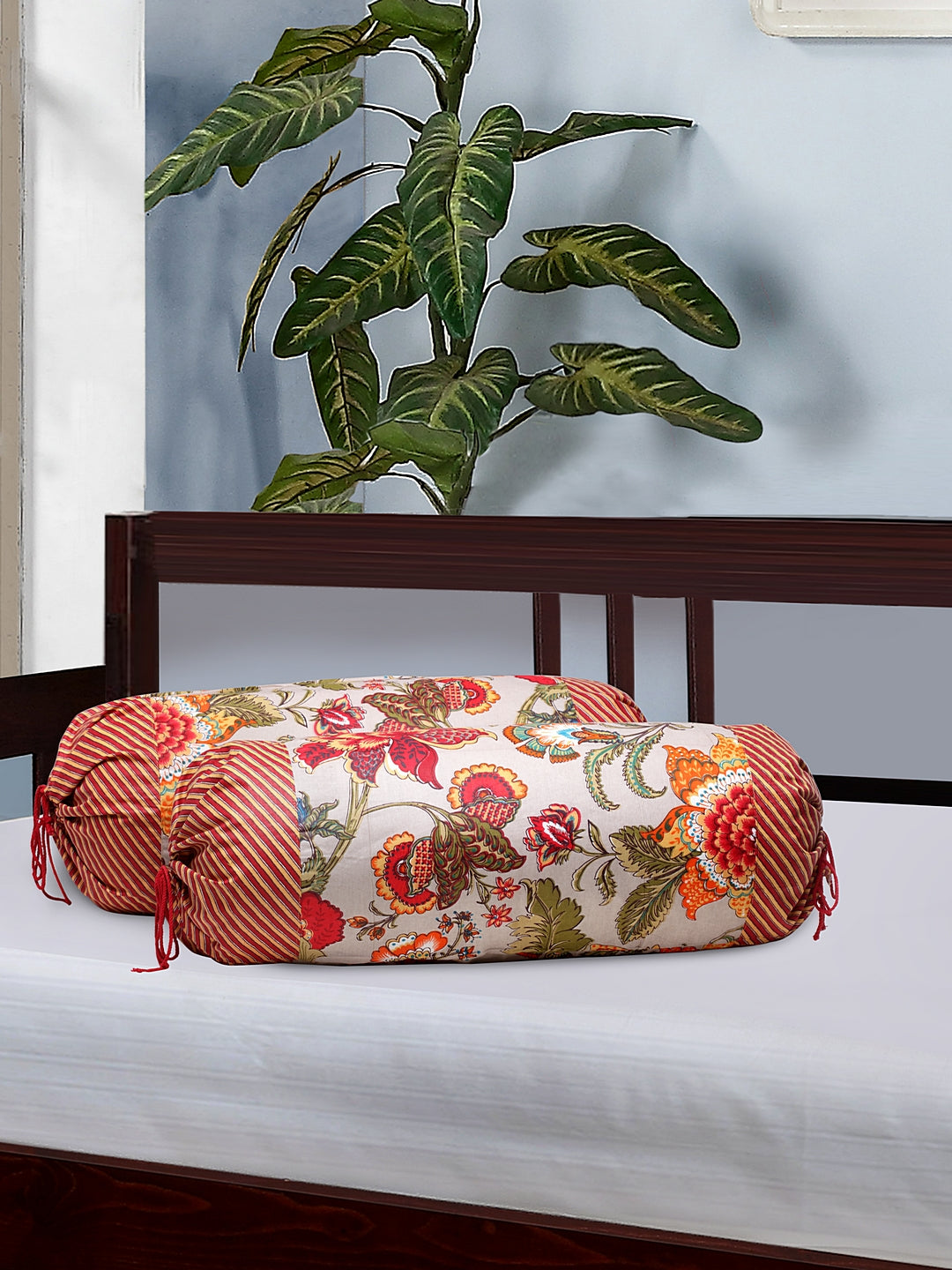Rajasthan Décor Screen Print Cotton Bolster Covers Set of 2